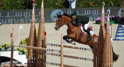 Imagen del campeonato de saltos en el Club de Polo de Barcelona.