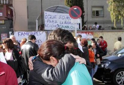 Cierre del centro de discapacitados Magerit en Carabanchel.