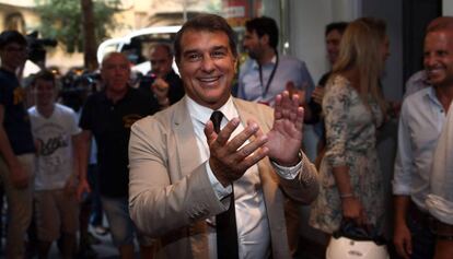 L&#039;expresident del Bar&ccedil;a Joan Laporta.