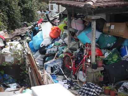 Vivienda de José Ángel en la zona de Alcabre (Vigo), donde fue rescatado su cadáver hace más de una semana.