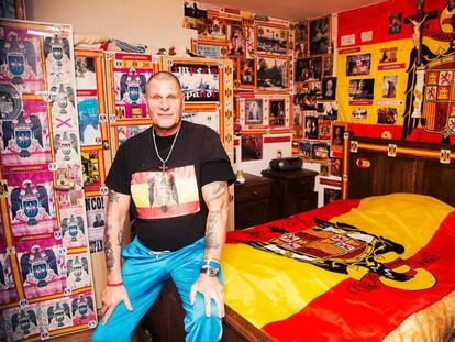 Henk de Groot in his apartment in Amsterdam.