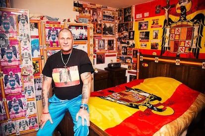 Henk de Groot in his apartment in Amsterdam.