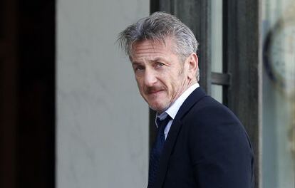 Sean Penn, en el Elíseo.