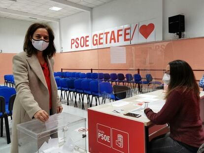 La secretaria general del PSOE de Getafe y alcaldesa, Sara Hernández