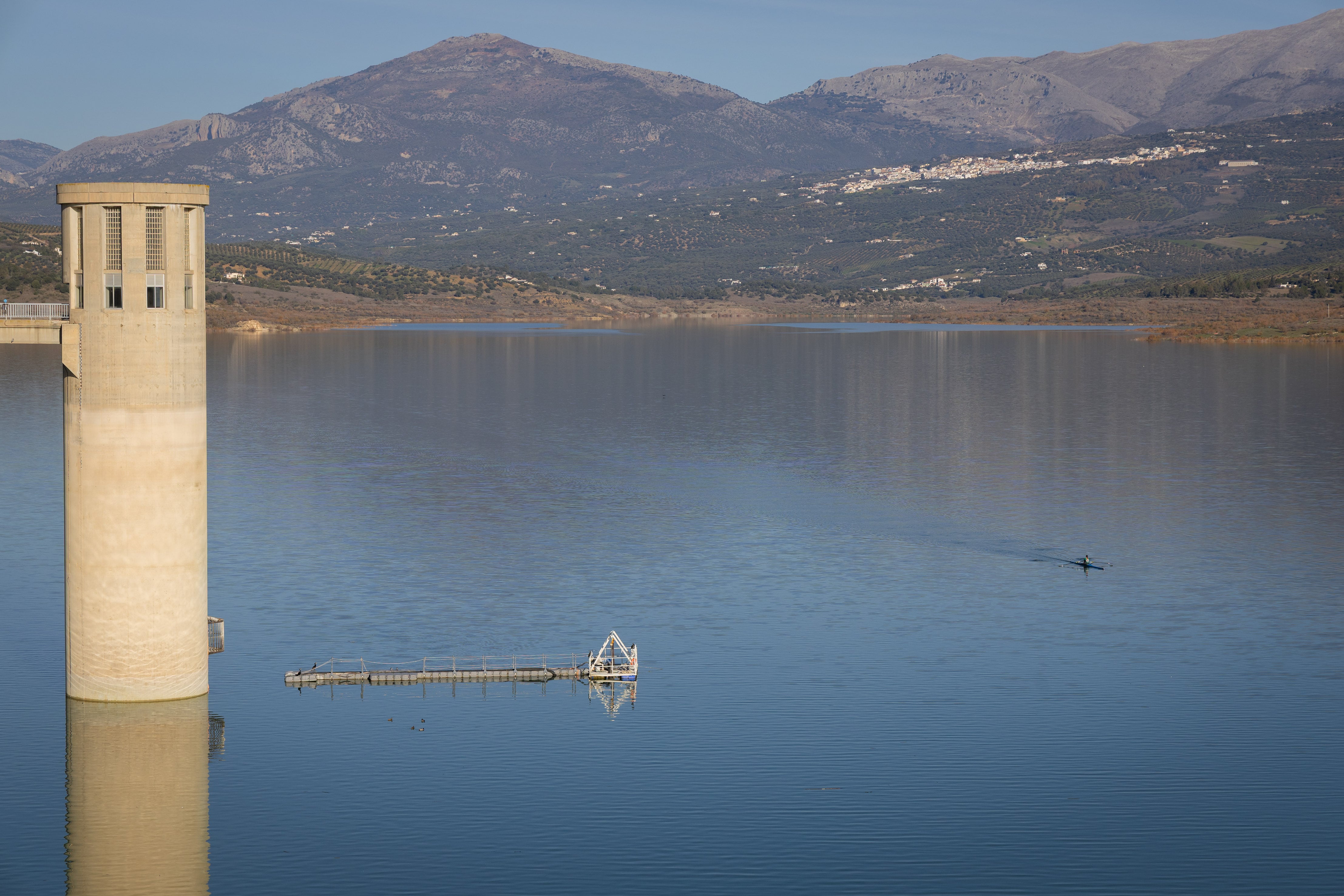 Image of a reservoir in Malaga during winter Photo: Álvaro Cabrera