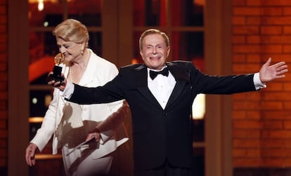 Jerry Herman en 2009 cuando recibió un premio Tony por su trayectoria.