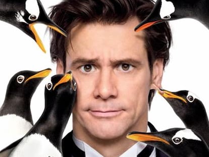 Cartel de Los pingüinos del Sr. Poper