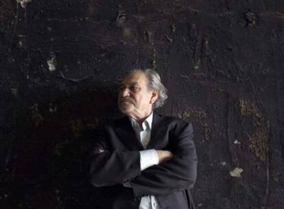 Jannis Kounellis, retratado el lunes en el Matadero de Madrid.