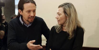 Pablo Iglesias y Victoria Rosell, en una imagen de archivo.