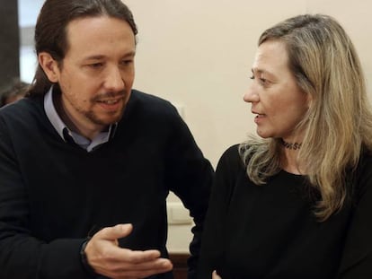 Pablo Iglesias y Victoria Rosell, en una imagen de archivo.