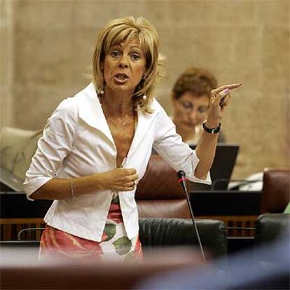 La consejera de Justicia, María José López, en el Parlamento el pasado día 3 de junio.