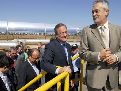 Andasol I, la primera de las tres plantas que formarán la mayor central termosolar de Europa.