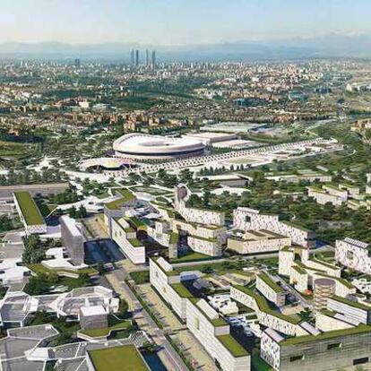 El paseo olímpico integrará las grandes instalaciones deportivas y será el corazón de los Juegos.