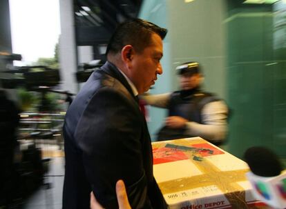 El abogado Andrés Granados, este martes en Ciudad de México.