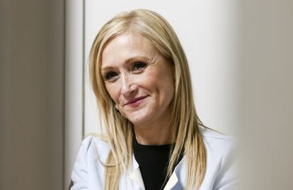 Cristina Cifuentes, durante la entrevista.