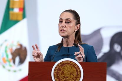 Claudia Sheinbaum en Ciudad de México, el 25 de agosto.