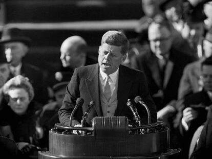 Discurs de John F. Kennedy durant la seva presa de possessió a Washington (EUA) el 20 de gener de 1961.