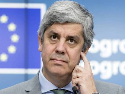 El presidente del Eurogrupo, Mario Centeno. 