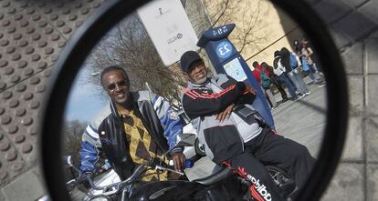 Sam Gooden y Fred Cash, dos de los miembros de The Impressions, en Madrid.