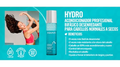 Este acondicionador sin aclarado desenreda y acaba con el encrespamiento.