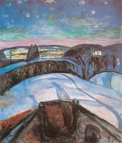 'Noche estrellada' (1922-24), de Edvard Munch.