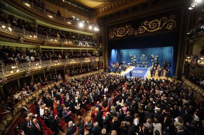 Vista del Teatro Campoamor durante la ceremonia.