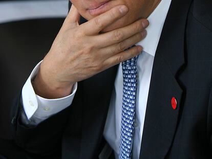 Nabuo Tanaka, ayer en Valencia.