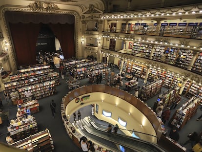 Interior de la librería El Ateneo Grand Splendid, en Buenos Aires.