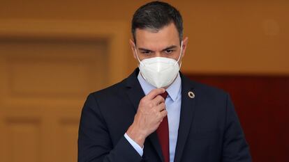 El presidente del Gobierno, Pedro Sánchez, el pasado día 20 en La Moncloa.