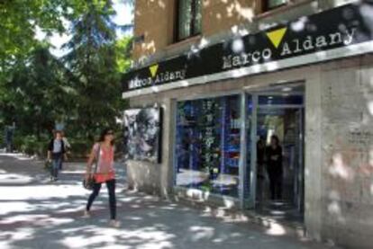 Peluquería de Marco Aldany, en Madrid.