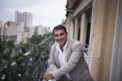 Joan Laporta, al seu despatx.  