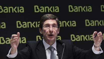 El presidente de Bankia, Jos&eacute; Ignacio Goirigolzarri, en una rueda de prensa del pasado mes de mayo. 