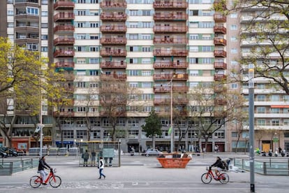 Bloque de viviendas en Barcelona.