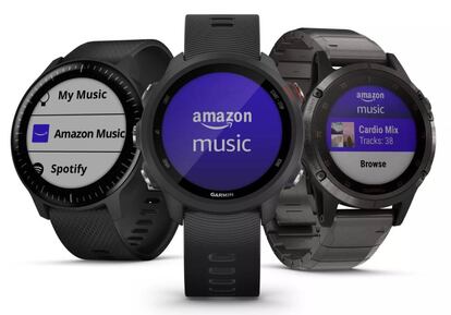 Smartwatch de Garmin compatibles con Amazon Music.