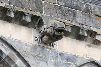Una gárgola inspirada en 'Alien, el octavo pasajero', de Ridley Scott, en la abadía de Paisley, en Escocia.