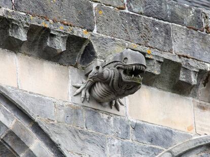 Una gárgola inspirada en 'Alien, el octavo pasajero', de Ridley Scott, en la abadía de Paisley, en Escocia.