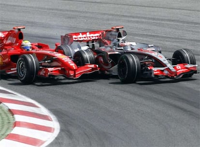 Alonso ha dicho adis al triunfo en la primera curva de carrera.