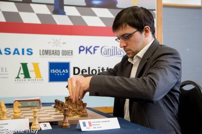 Maxime Vachier-Lagrave, el pasado enero, durante la &uacute;ltima ronda del torneo Tradewise de Gibraltar