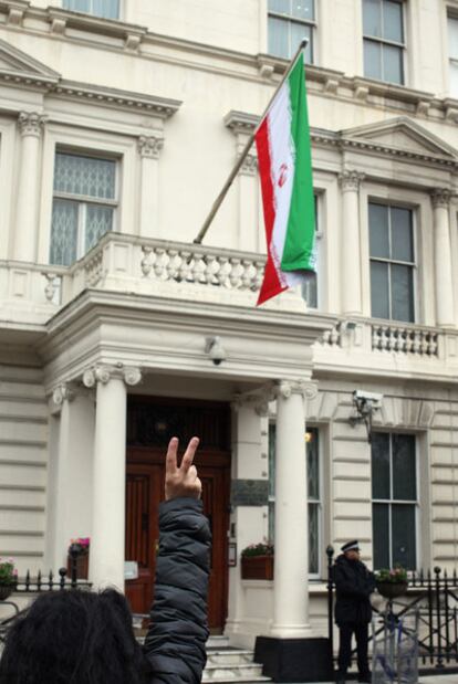 Edificio de la Embajada de Irán en Londres.