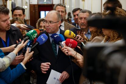 El PP descarta la renovación del Consejo General del Poder Judicial (CGPJ). Miguel Tellado en el Congreso en la jornada de puertas abiertas.