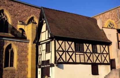 Una casa del centro histórico de Roanne, en Francia.