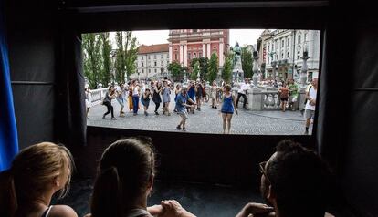 L'espectacle 'Panorama', dels suïssos Kino Tehetre.