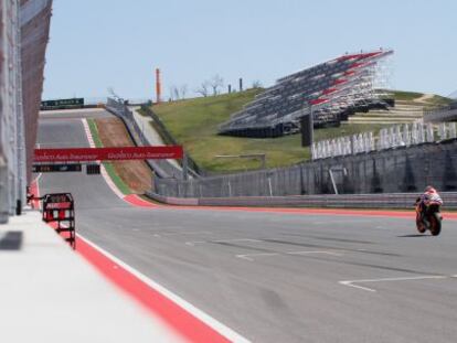 Marc Márquez, durante los entrenamientos en Austin (Texas)