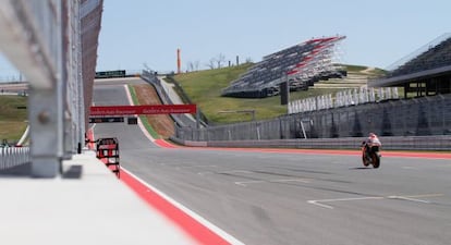 Marc Márquez, durante los entrenamientos en Austin (Texas)