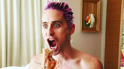 Jared Leto en su hotel de París.