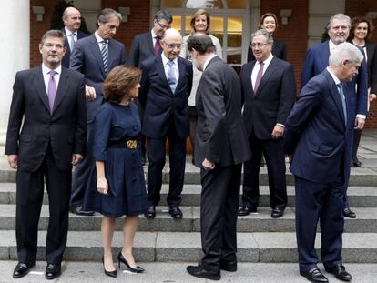 El nuevo gobierno de Mariano Rajoy, el pasado 4 de noviembre de 2016.