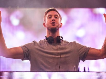 Calvin Harris en un concierto en Los &Aacute;ngeles. 