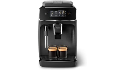 Vista de la cafetera superautomática Philips Serie 2200.