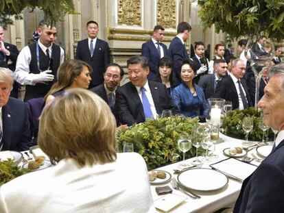 Almoço dos líderes do G20 durante a cúpula de Buenos Aires. 