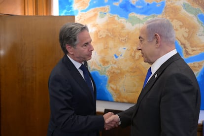 Antony Blinken y Benjamín Netanyahu